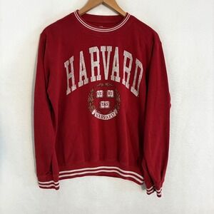 Harvard University Sweatshirt Adult M Ringer Pullover Sweater Preppy Ivy